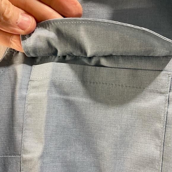 The American Outdoorsman Golf sleeveless collared  half-button UV 40 Blue size M - Picture 8 of 15